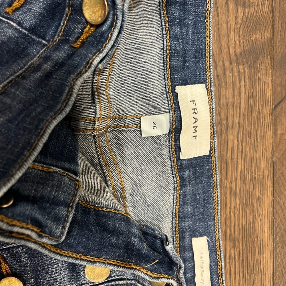 Frame Denim High Rise Blue Jeans - Picture 2 of 2
